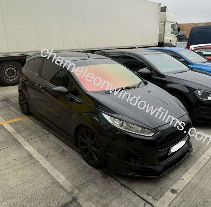 Red/ Orange Sunset Chameleon Window Film 82% VLT