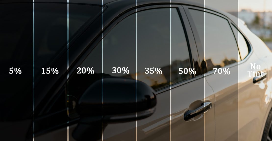 Example of different tint vlt shades
