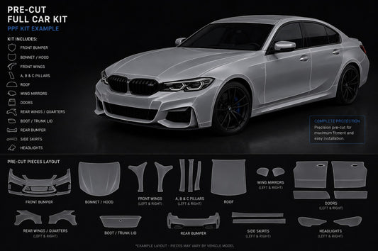 Pre Cut PPF - FULL CAR KIT - FOR ANY CAR
